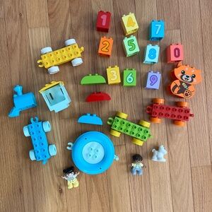 LEGO Duplo Number Train Learn To Count ~  10954 & Floating Red Panda 10964 Lot